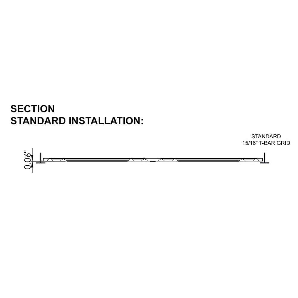 Ceilume Stratford Feather-Light 2 ft. x 2 ft. Lay-in Ceiling Panel