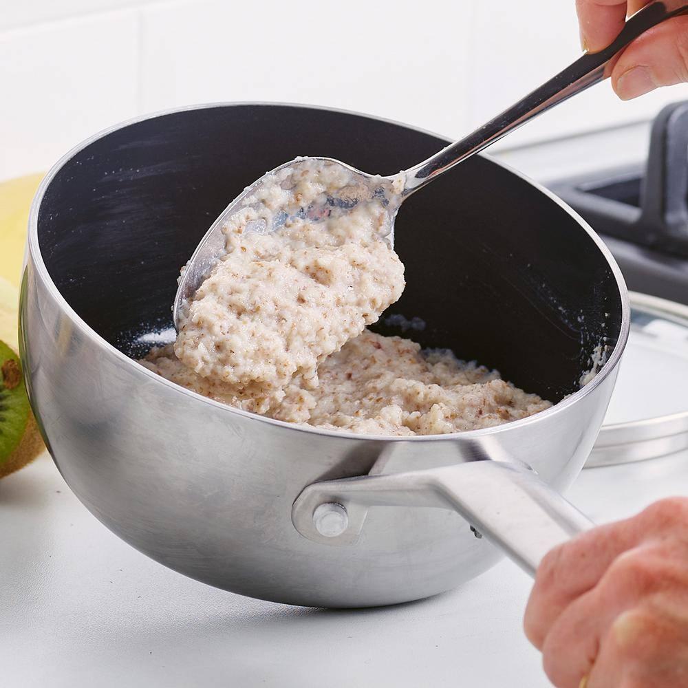 Blue Diamond Blue Diamond Cookware Tri-Ply Stainless Steel Ceramic Nonstick, 2.5QT Chef Saute Pan With Lid, PFAS-Free, Multi Clad, Induction, Dishwasher Safe, Oven Safe, Silver