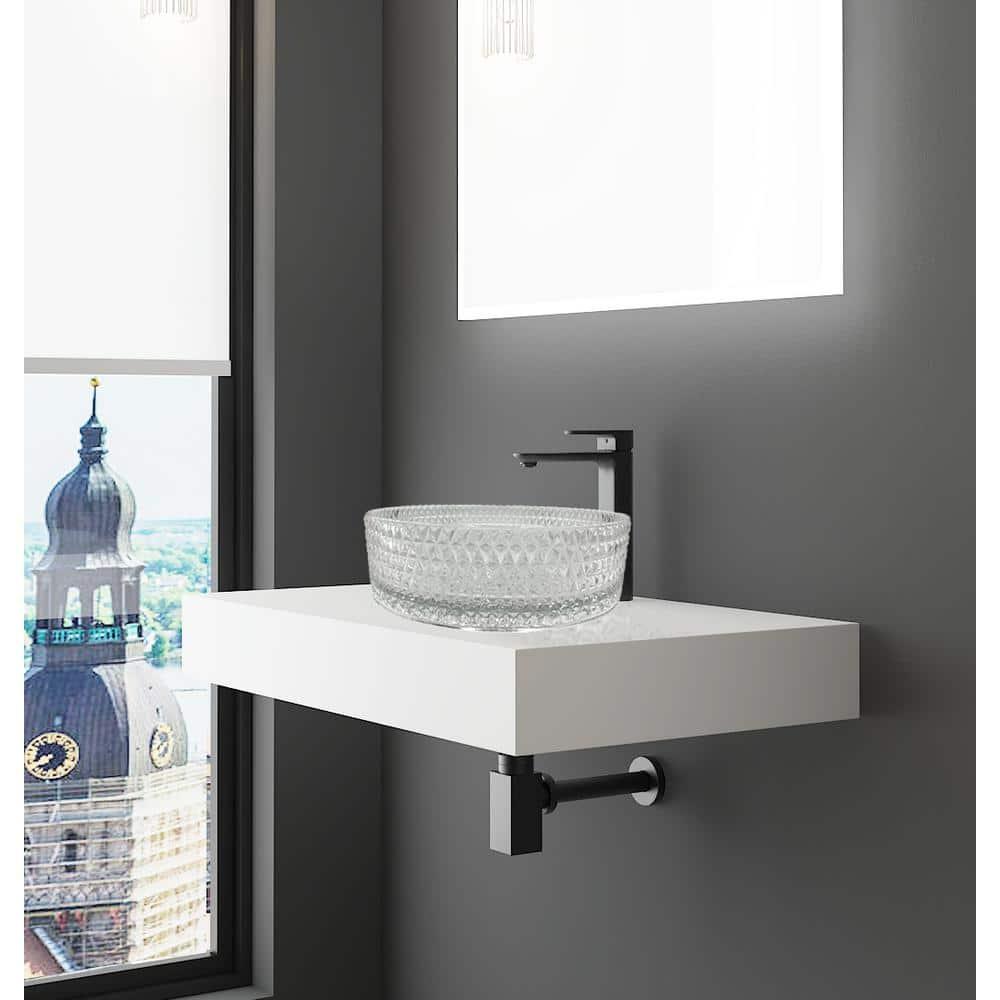 Scotch 14" Glass Circular Bathroom Vessel Sink - Timeless Collection