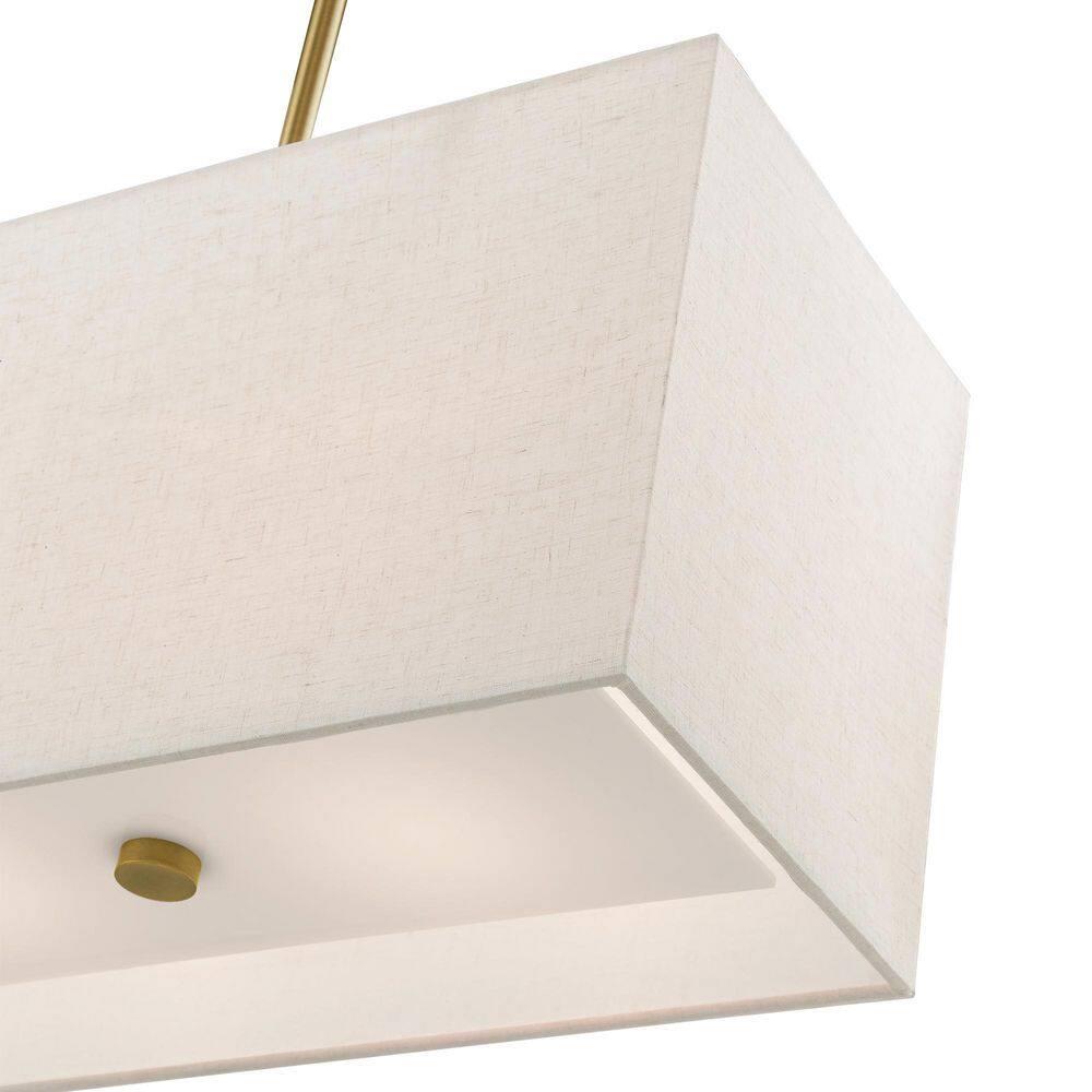 Livex Lighting Summit 4 - Light Chandelier in  Antique Brass