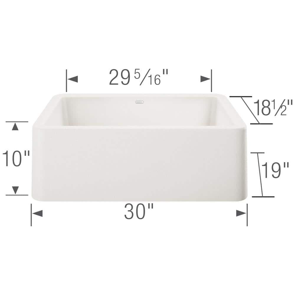 Ikon SILGRANIT 30" L x 19" W Farmhouse Sink