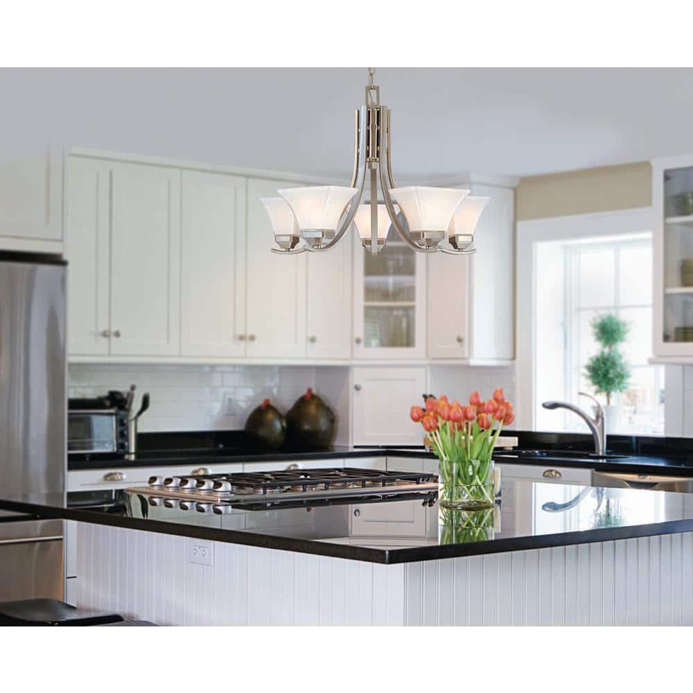 Minka Lavery - Agilis - Chandelier 5 Light Brushed Nickel in Contemporary Style