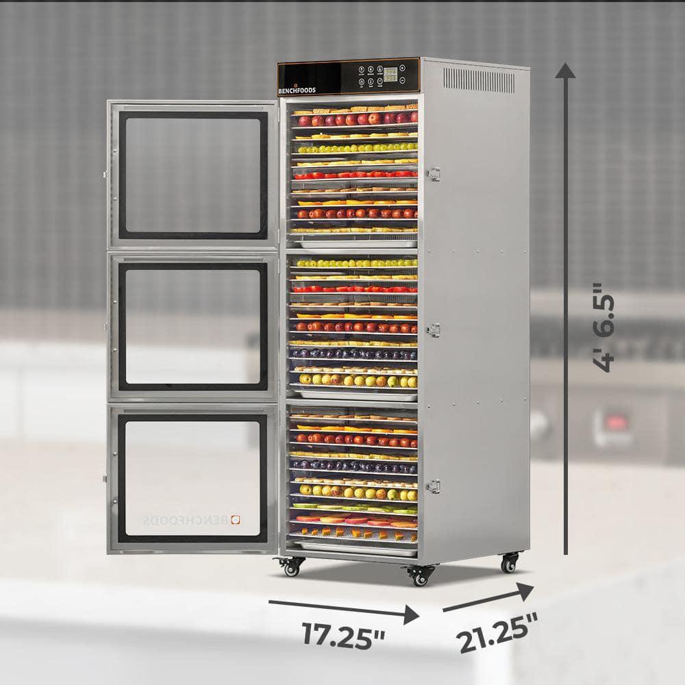 BenchFoods 3 Zone / 30 Tray / 53 sq.ft Tray Area / Premium Commercial Dehydrator