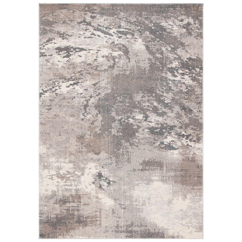Madison MAD425 Power Loomed Indoor Area Rug - Grey/Beige - 4'x6' - Safavieh