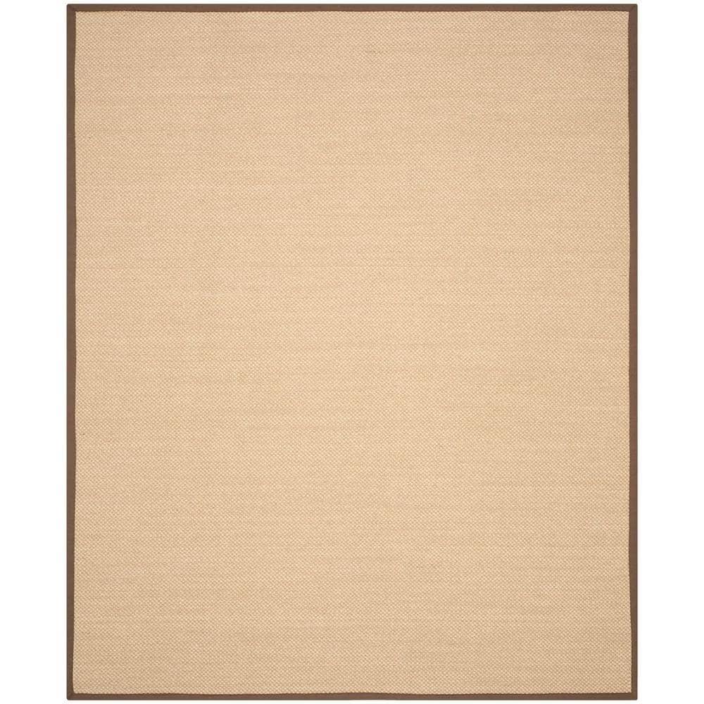 Natural Fiber NF141 Power Loomed Indoor Area Rug - Maize/Brown - 8'x10' - Safavieh
