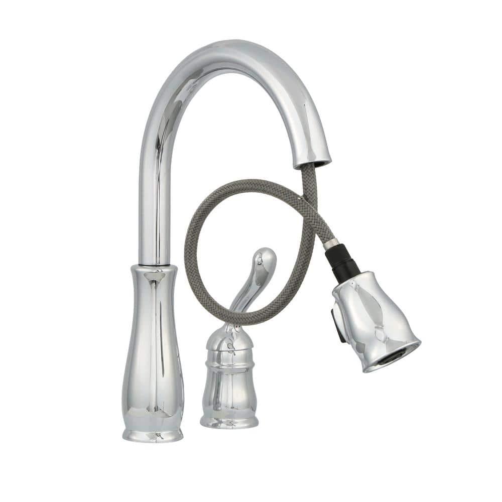 Leland Single Handle Widespread Kitchen Faucet with Optional Soap Dispenser