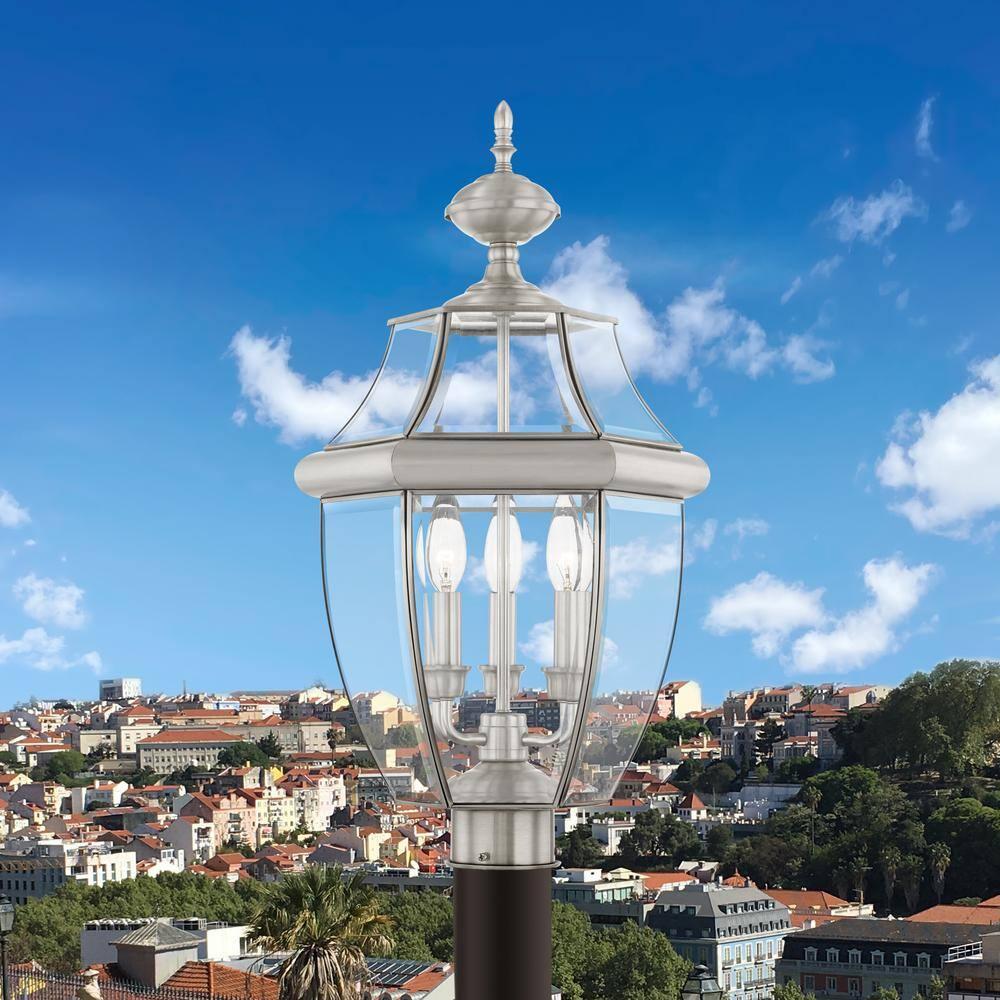 Livex Lighting Monterey 3 - Light Lantern in  Brushed Nickel