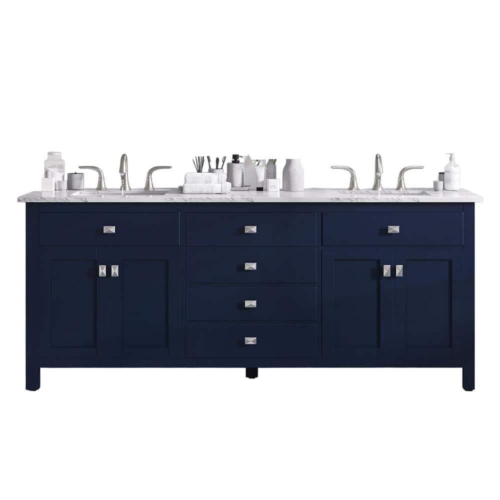 Lark Manor™ Odilion 60'' Double Bathroom Vanity with Engineered Top