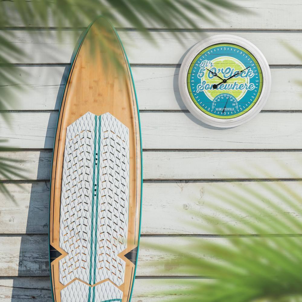 La Crosse Technology Margaritaville 5 O'clock Somewhere 15.75" Wall Clock