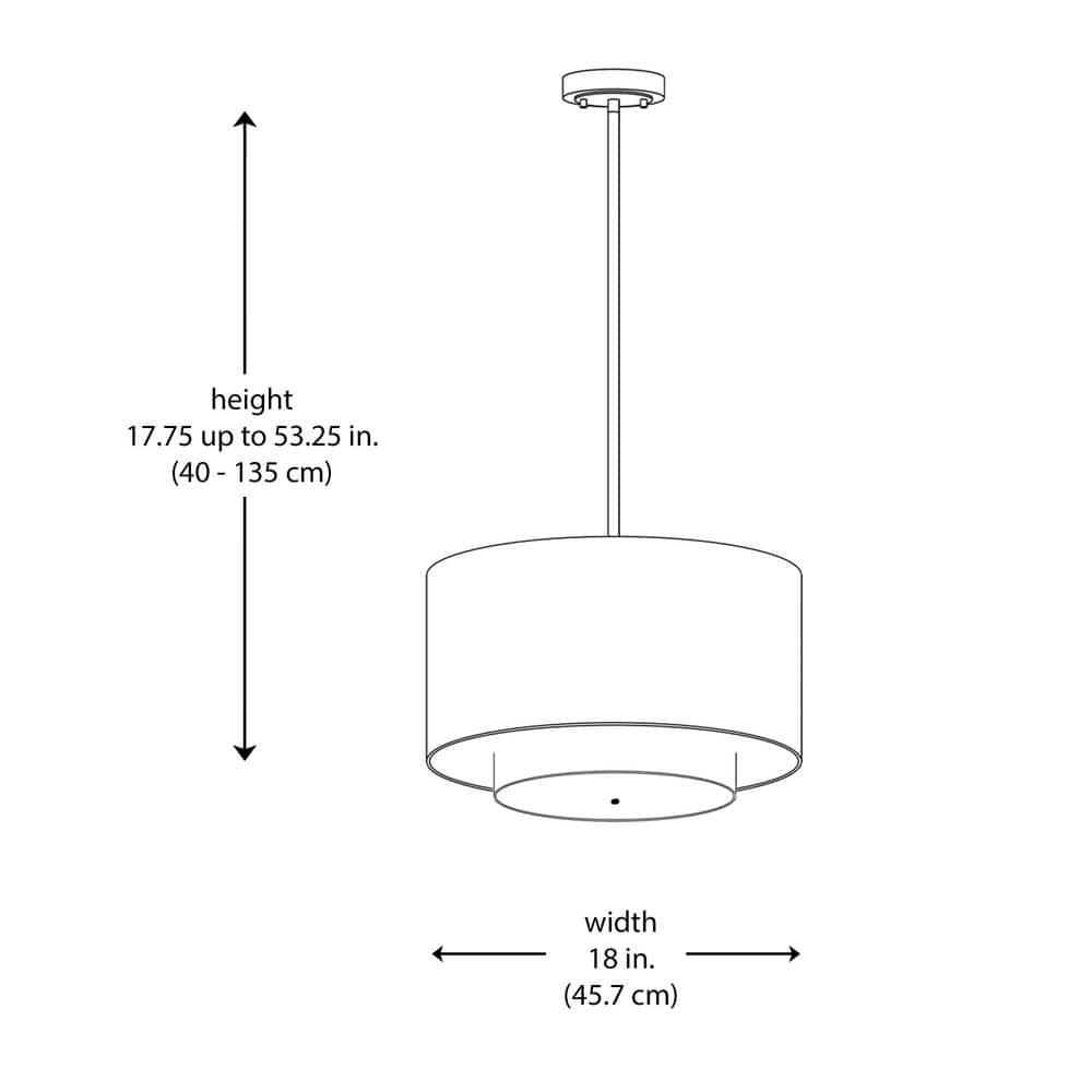 Trans Globe Lighting Pnd-802 Three Light Double Shade Pendant From The Young And Hip