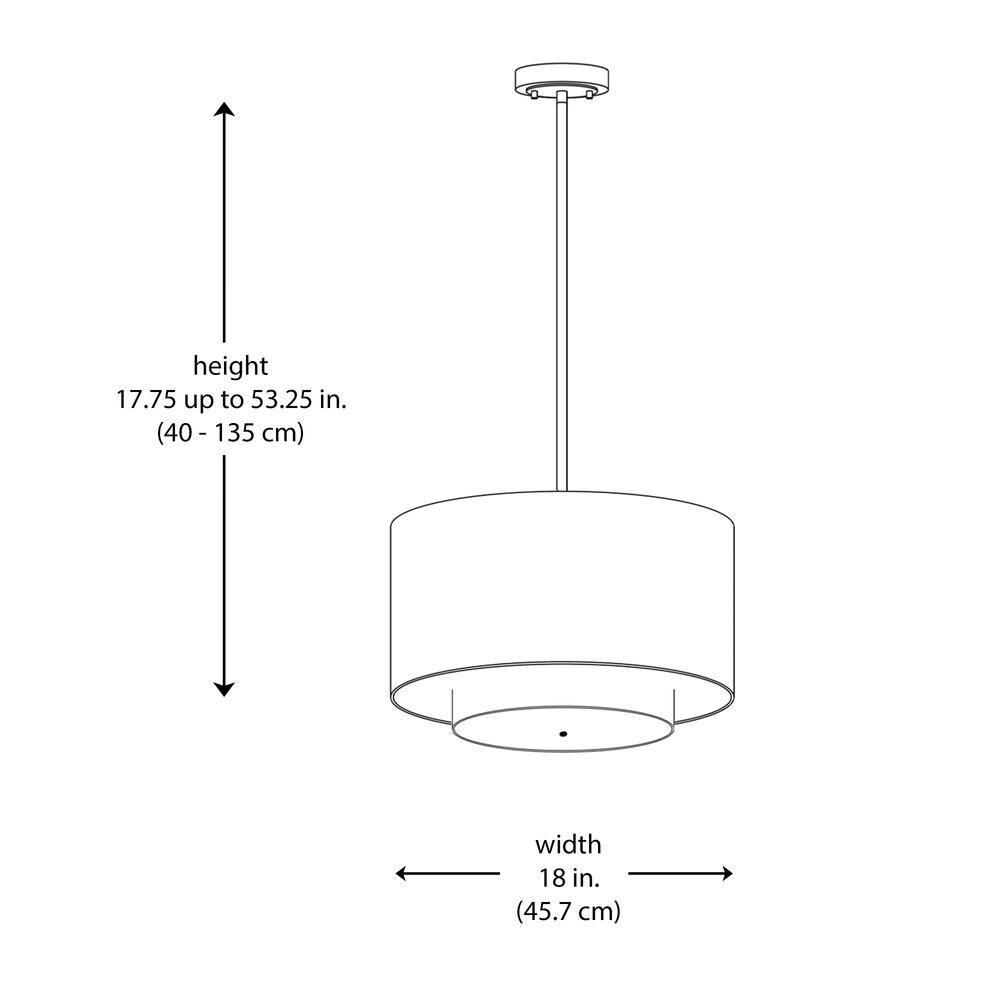 Trans Globe Lighting Pnd-802 Three Light Double Shade Pendant From The Young And Hip