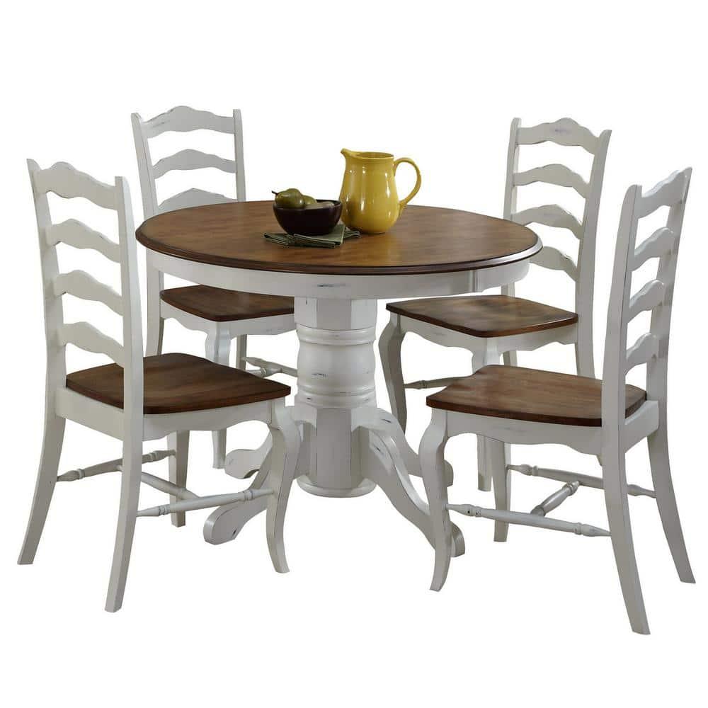 5pc French Countryside Dining Set Off White - Homestyles
