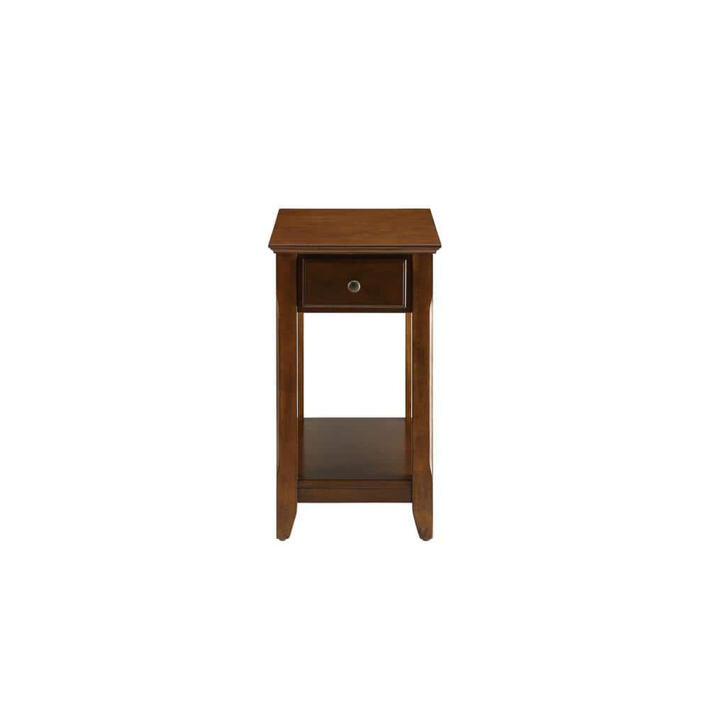 Smart Looking Side Table Walnut Brown - Saltoro Sherpi