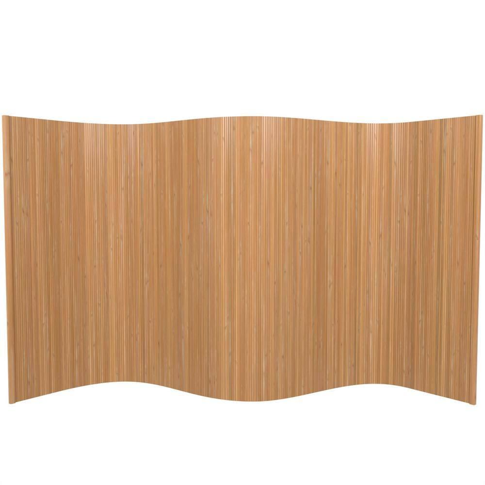 4 ft. Short Bamboo Wave Screen - Natural