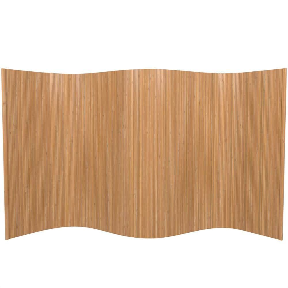 4 ft. Short Bamboo Wave Screen - Natural