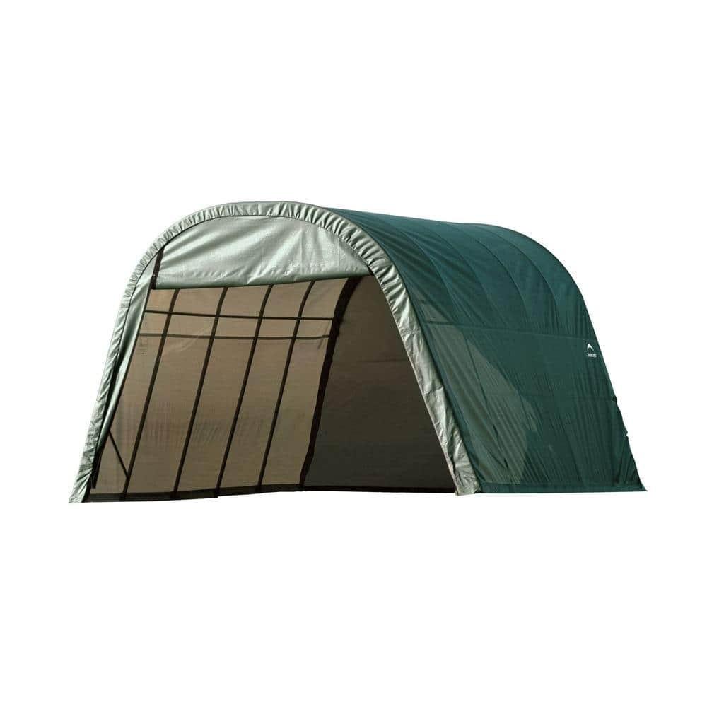 ShelterLogic Round Style Shelter, Green Cover