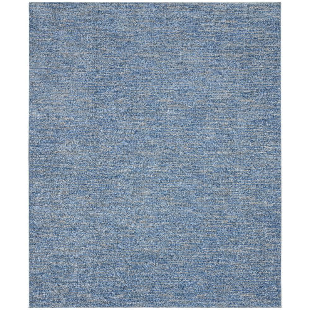 Nourison Nourison Essentials NRE01 Indoor/outdoor Area Rug - Blue/Grey 7' x 10'