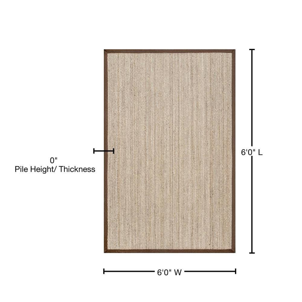 nuLOOM Elijah Seagrass with Border Area Rug