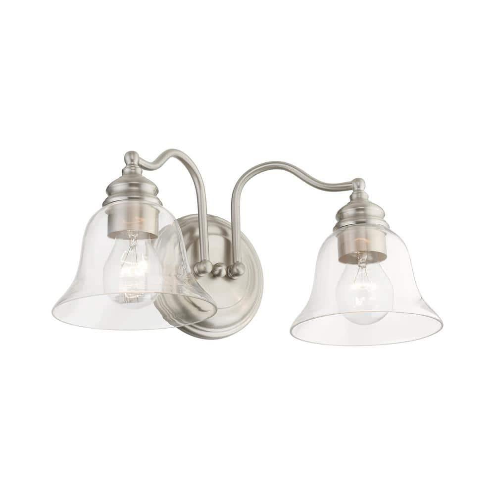 Livex Lighting Moreland 2 - Light Vanity in  Brushed Nickel