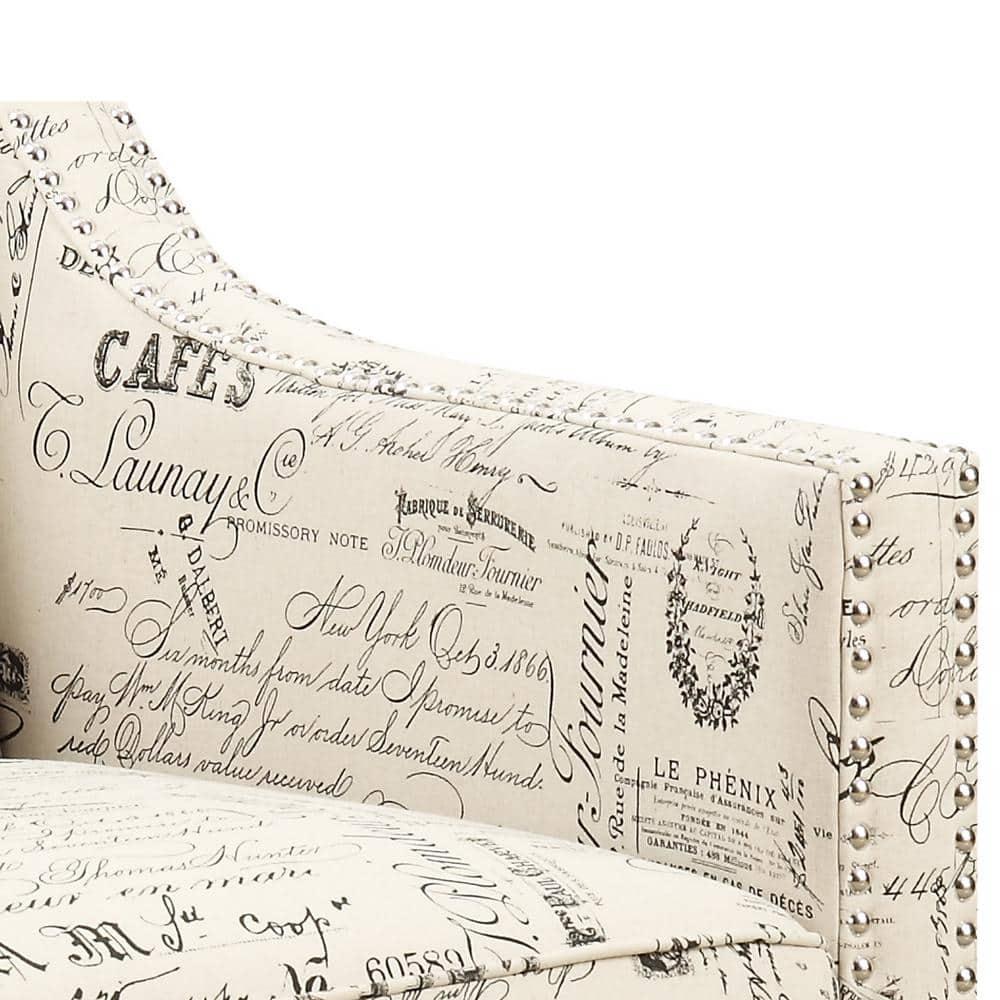 Picket House Emery Chair Heirloom French Script
