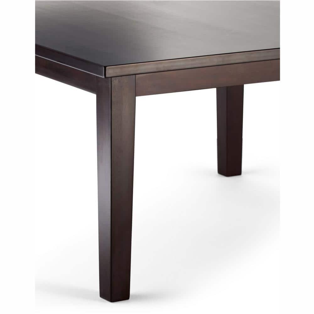 Simpli Home Eastwood Dining Table in Java Brown