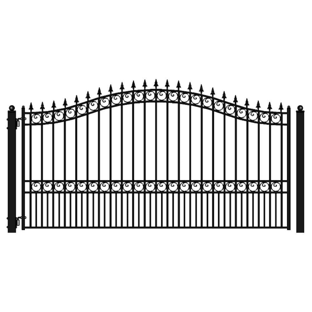 ALEKO Steel Single Swing Driveway Gate - LONDON Style