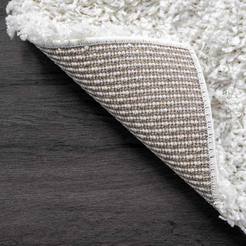 Nuloom Marleen Solid 2x3 Accent Shag Indoor Area Rug for Living Room Bedroom Dining Room Nursery Entryway, Off White