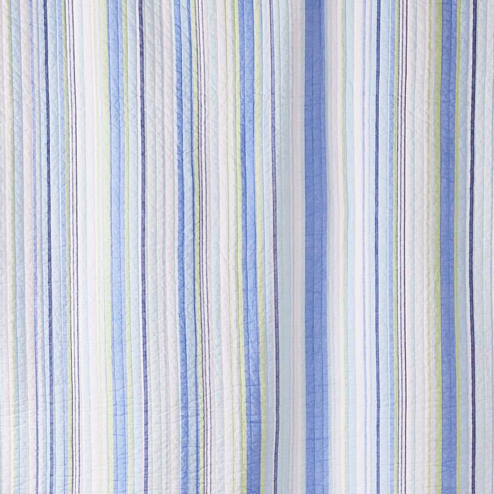 Catalina  Quilt Set - Twin/Twin XL Quilt and One Standard Pillow Sham Blue and Green - Levtex Home