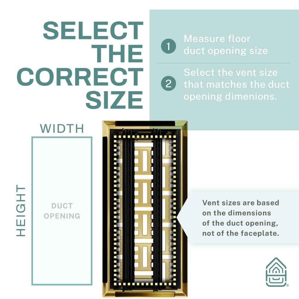 Home Intuition Basketweave Floor Vent Cover Register With Mesh Net