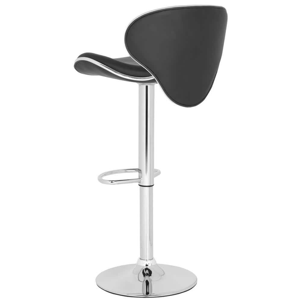 Shambi Swivel Bar Stool - Black - Safavieh