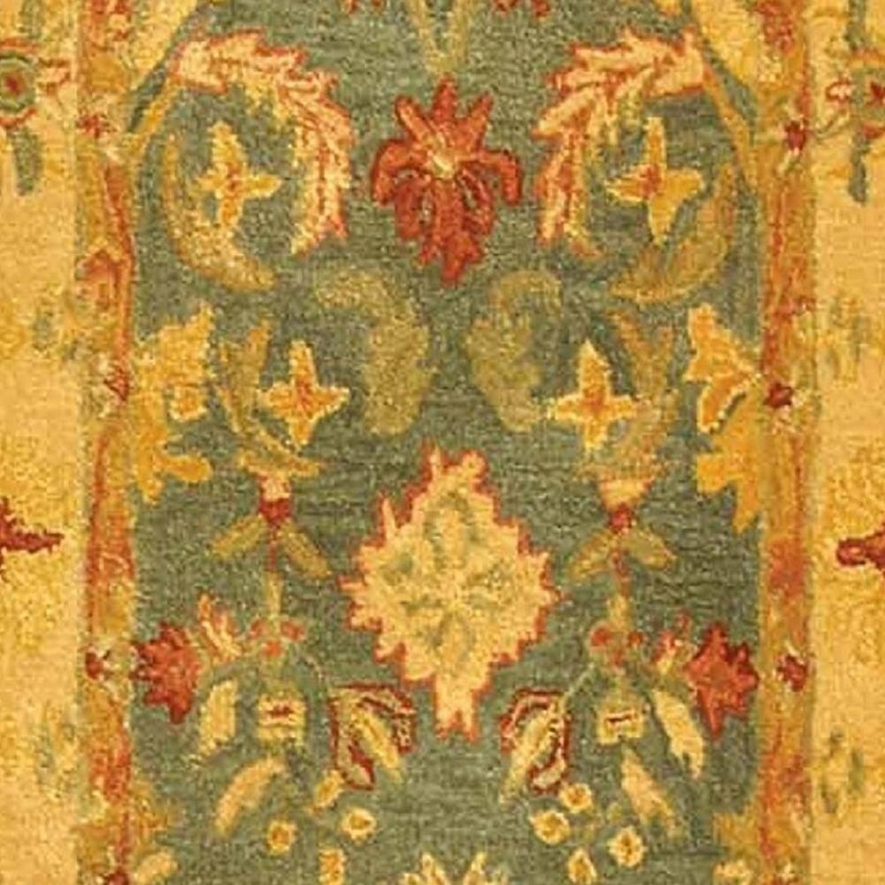Anatolia AN544 Hand Tufted Indoor Runner Rug - Light Blue/Ivory - 2'3"x15' - Safavieh