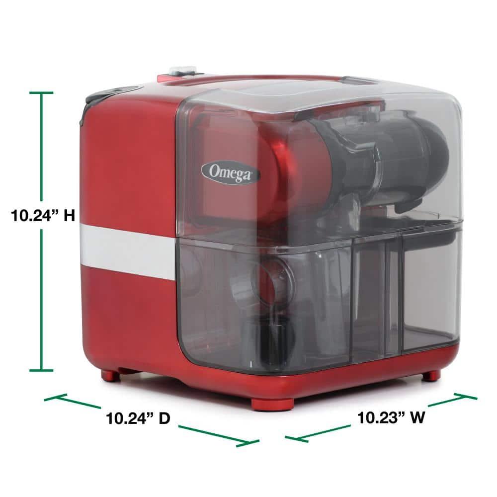 Red Cold Press 365 Masticating Slow Juicer with On-Board Storage