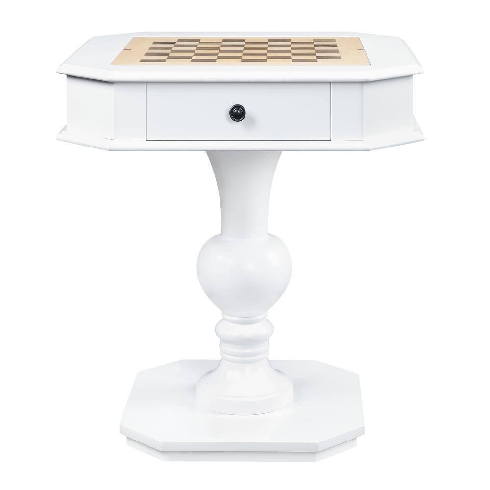 AC00862 - Game Table, White Finish - Galini
