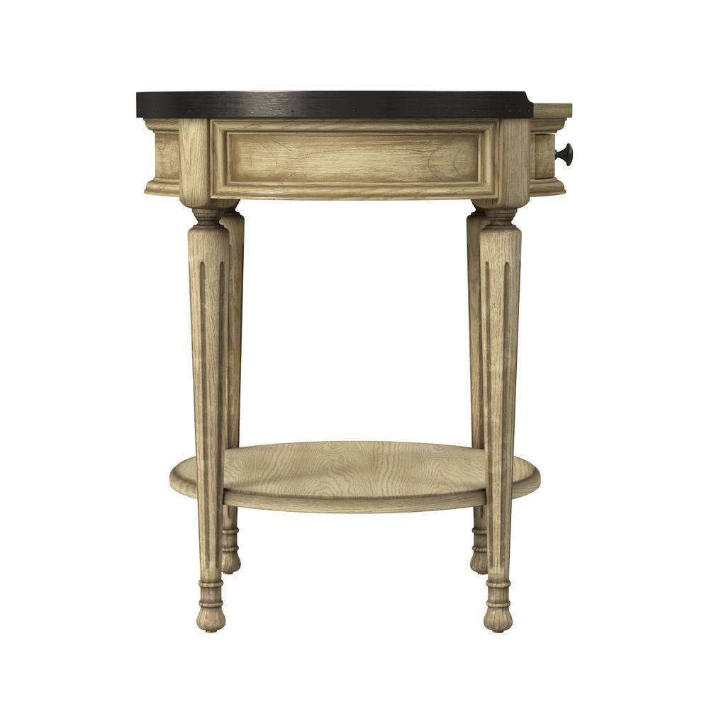 Butler Specialty Company Sampson Side Table With Storage - Antique Beige
