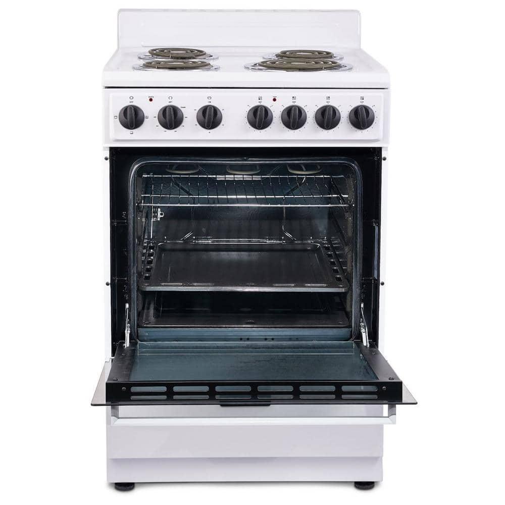 Premium Levella 24" 2.7 Cubic Feet Smart Electric Free Standing Range with 4 Burners