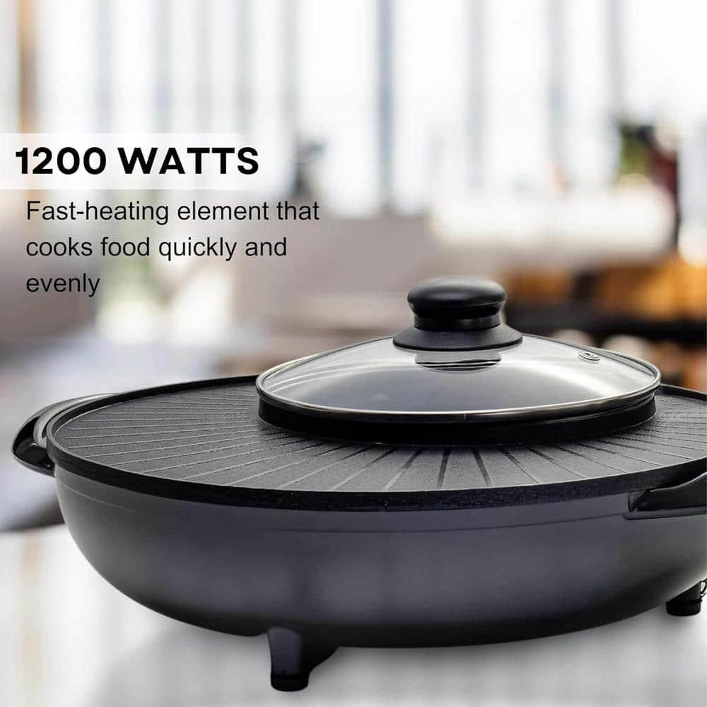 Ovente OVENTE 2-in-1 Hot Pot and Grill Combo