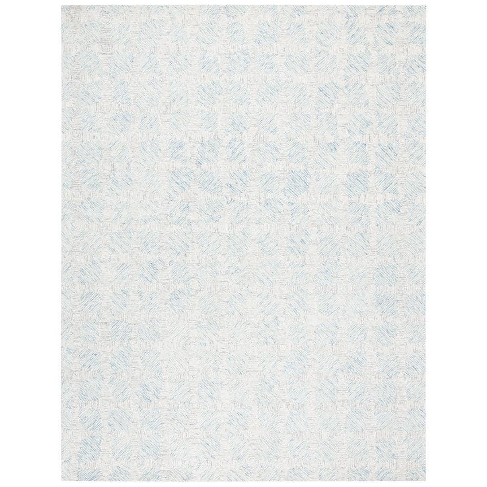 Safavieh  Handmade Abstract Stevana Modern Wool Rug 9' x 12' 9' x 12' Indoor, Handmade Living Room, Bedroom, Dining Room Rectangle