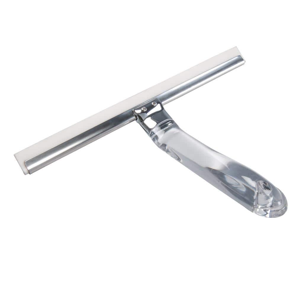 Shower Squeegee with Clear Acrylic Handle Stainless Steel - Bath Bliss
