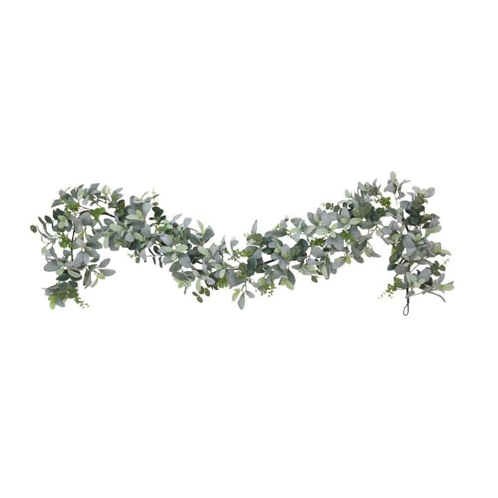 Puleo International 72'' in. Faux Lambs Ear Garland