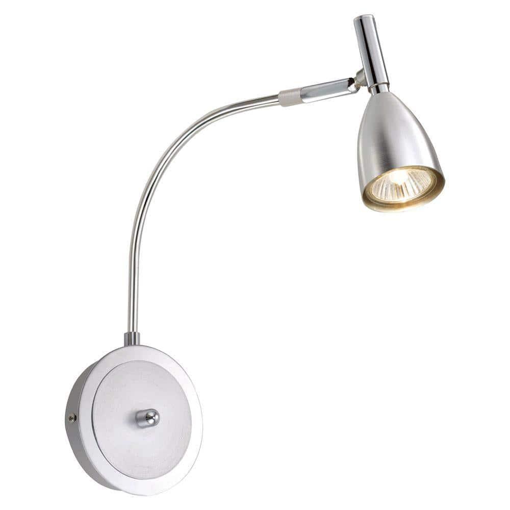 Chrome Adjustable Direct Wired Electric Wall Sconce