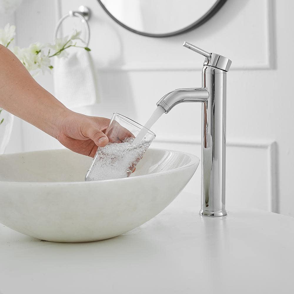 Vessel Sink Faucet Single-handle Bathroom Faucet with Drain Assembly