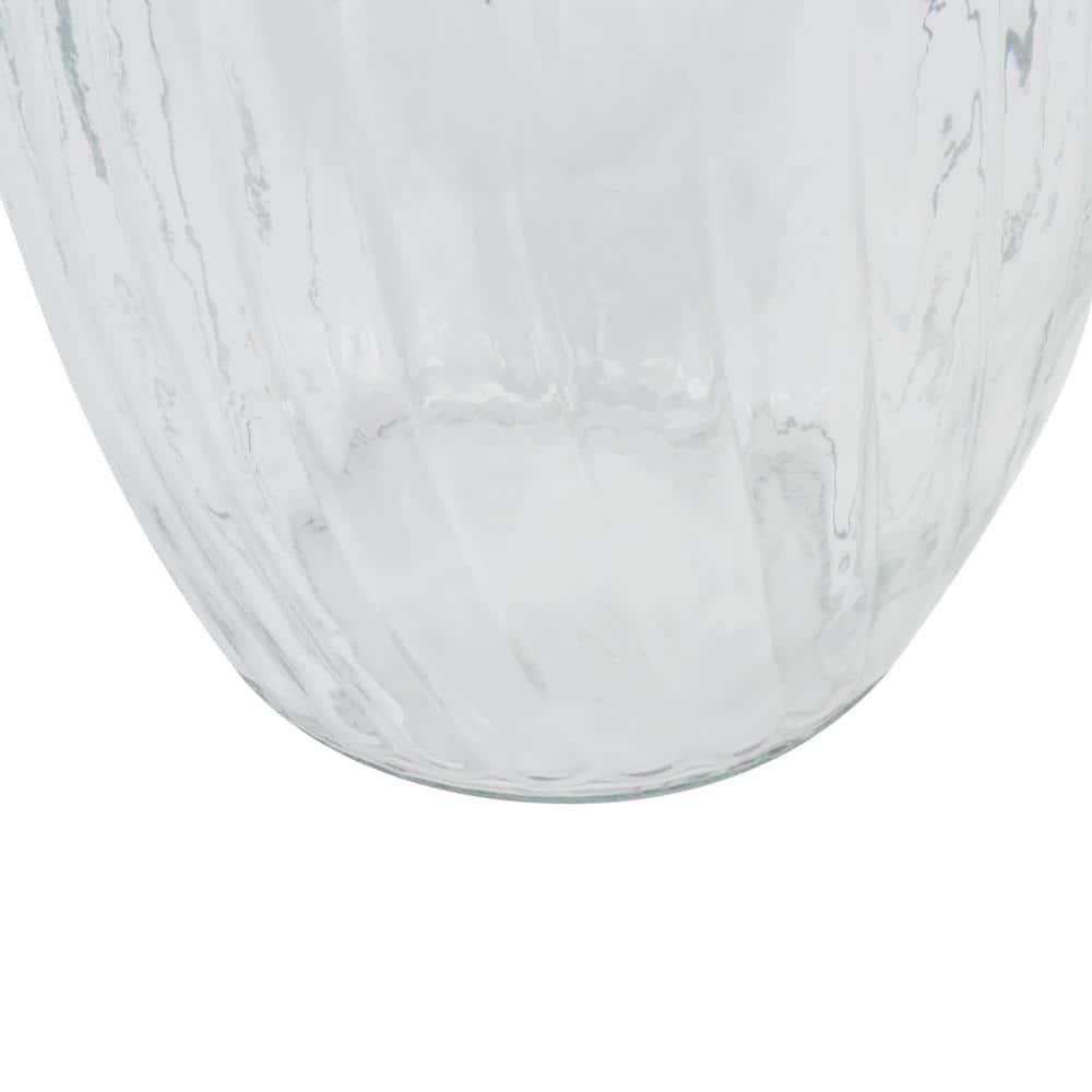 Vickerman 8" Clear Rose Vase. Includes two pieces per set.
