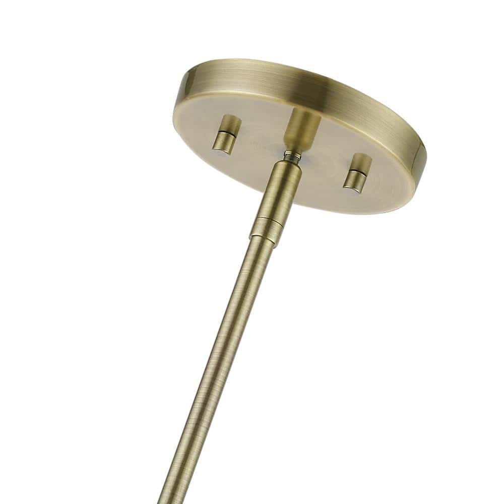 Livex Lighting Cresthaven 4 - Light Chandelier in  Antique Brass