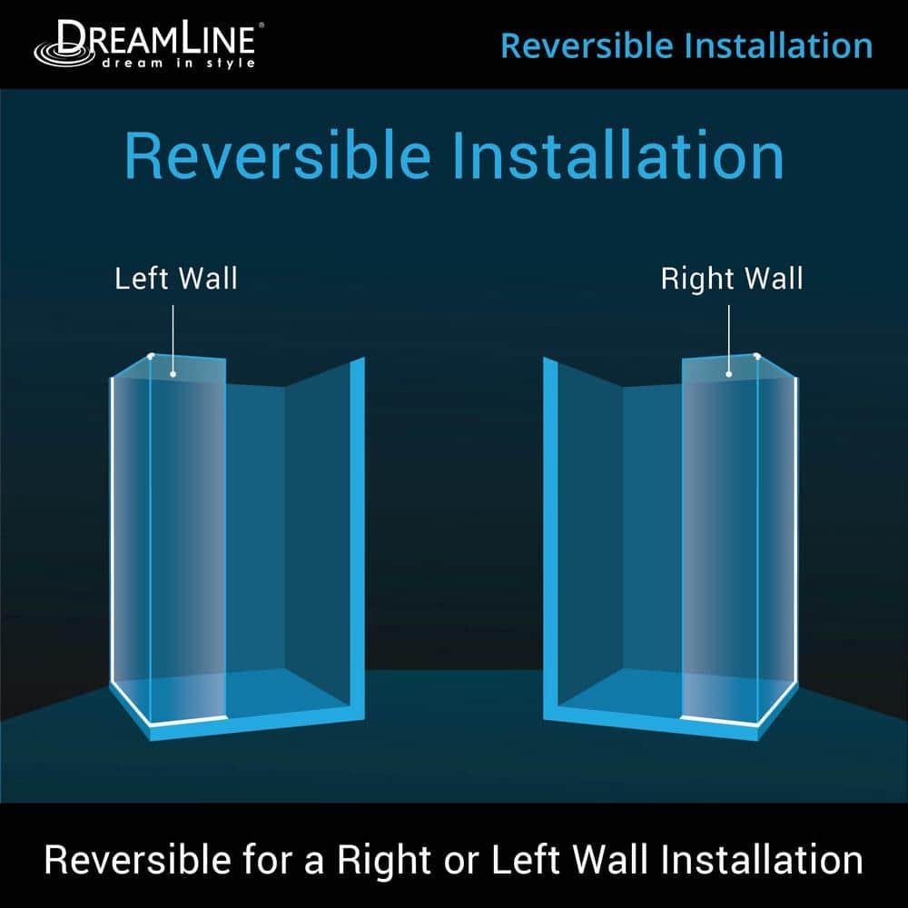 Linea 30"W x 72"H Frameless Fixed Glass Panel