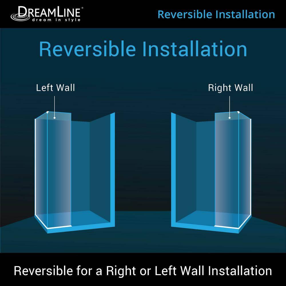Linea 30"W x 72"H Frameless Fixed Glass Panel