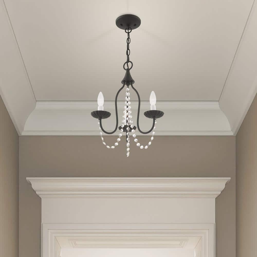Livex Lighting Alessia 3 - Light Chandelier in  Black