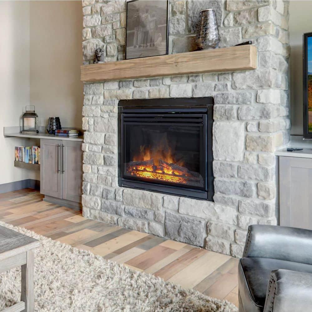 Cambridge 27-In. Freestanding 5116 BTU Electric Fireplace Heater Insert with Remote Control and 9-Hour Timer