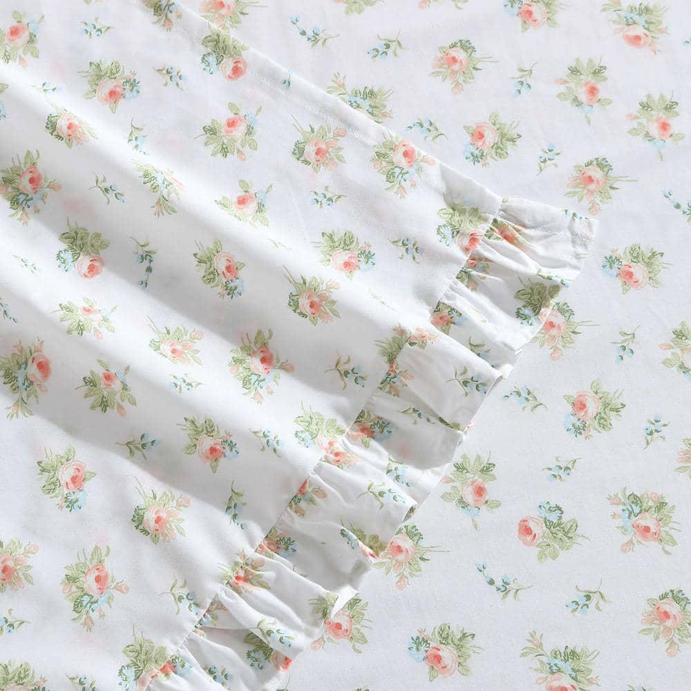 Laura Ashley Laura Ashley Floral Ruffled Hem Cotton Sheet Sets