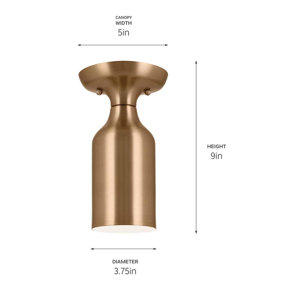 Kichler Lighting Sisu 1 - Light Semi-Flush Mount in  Champagne Bronze