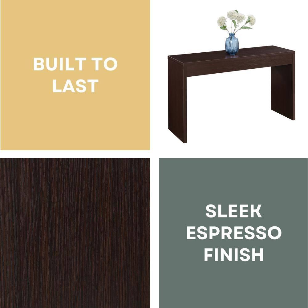 Convenience Concepts Northfield Wall Console in Espresso Wood Finish
